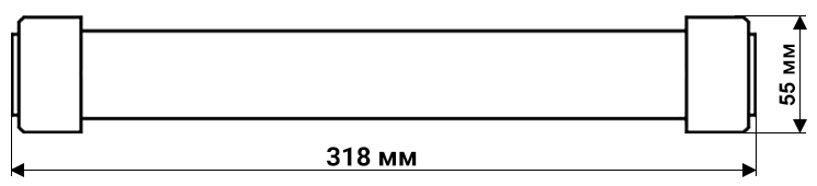 Габаритные размеры, чертеж патрона ПЭ 1.1-6-16-40 У2