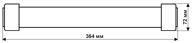 Чертеж и габаритные размеры предохранителя ПТ 1.2-6-40-20 У1