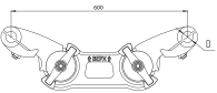 Распорка 2РГД-600-4
