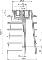 Изолятор ИОРП-10-01 Изолятор ИОРП-10-01
